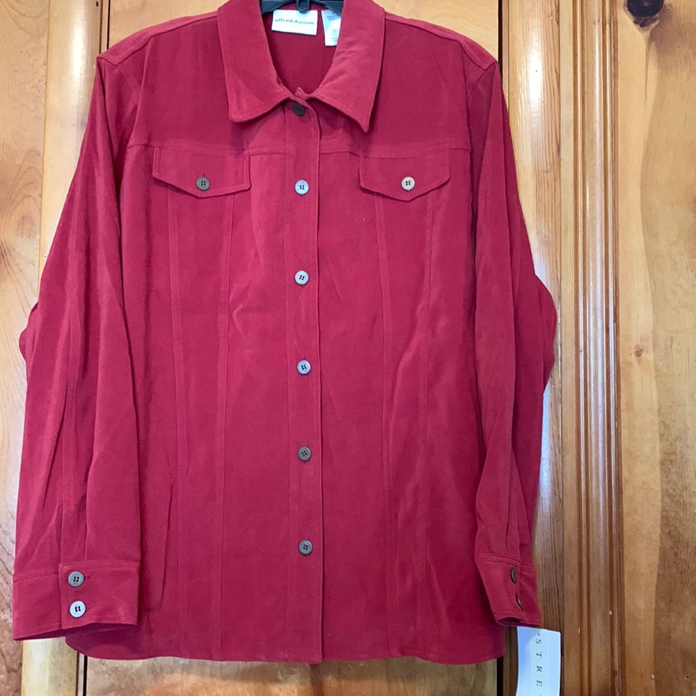 Ladies Red suede like jacket